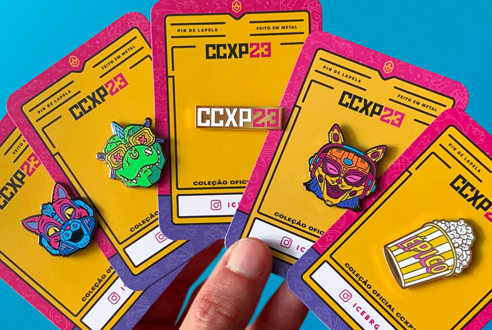 CCXP anuncia parceria com Icebrg para lançar coleção exclusiva de pins colecionáveis